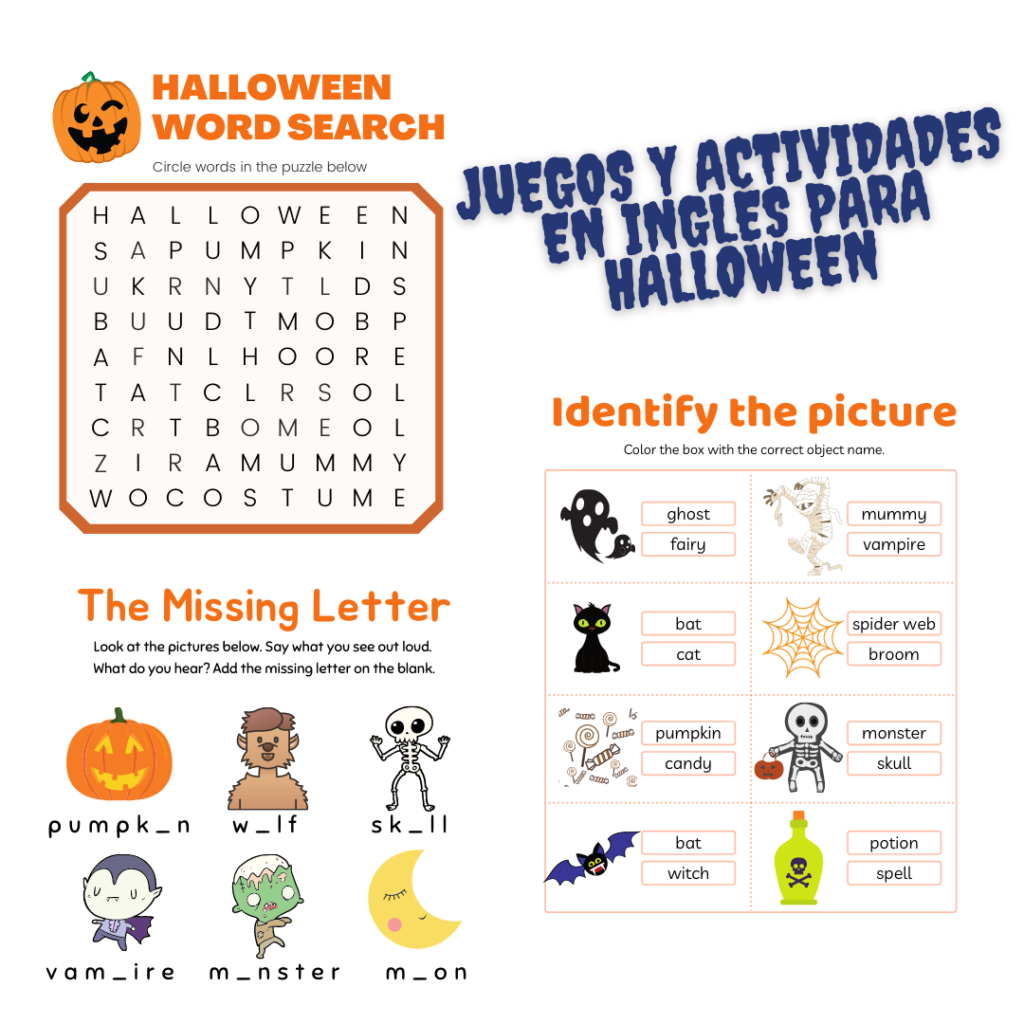 Juegos Y Actividades Para Halloween - Crecer En Inglés